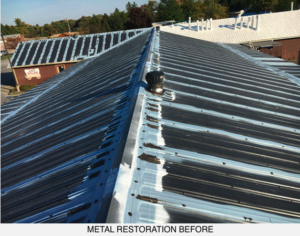metal roof before roof coating