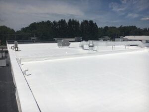 EPDM roof restoration by Keystone Commercial Roofing in Conneautville, PA 